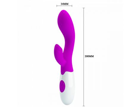 Wibrator punktu G Pretty Love Brighty silikonowy burgundowy 20 cm 30 trybów - 6